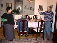 at parents house