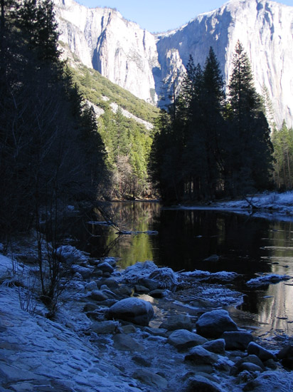 along merced river