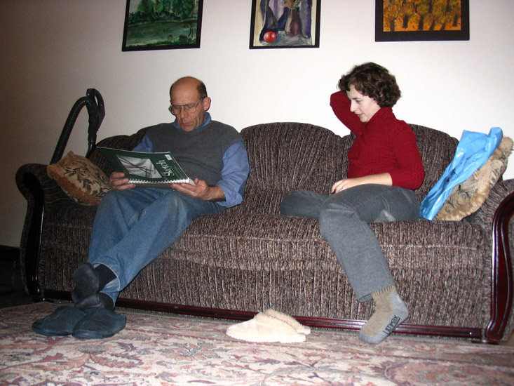 end of the day at parents house