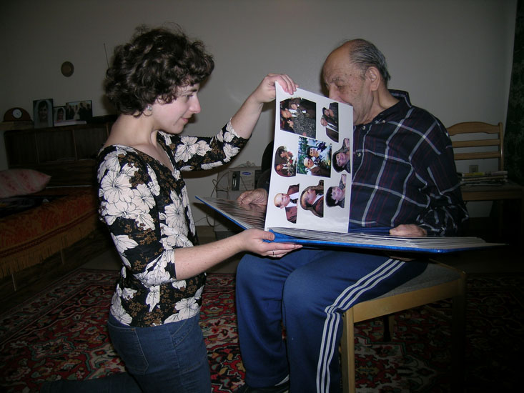 watching our wedding album